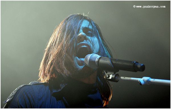 (Digital Image) Edmonton, AB: April 5, 2007: Jared Leto, guitar and vocalist with 30 Seconds to Mars performs at Taste of Chaos,