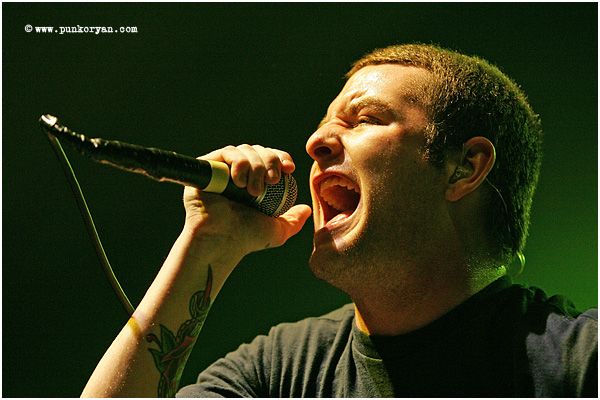 (Digital Image) Edmonton, AB: April 5, 2007: James "Buddy" Nielsen, lead vocalist with Senses Fail performs at