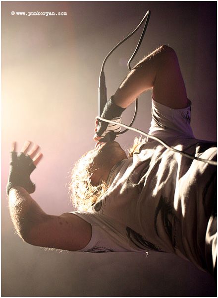 (Digital Image) Edmonton, AB: April 5, 2007:  Bert McCracken, vocalist with The Used performs at Taste of Chaos, April 5, 2007 a