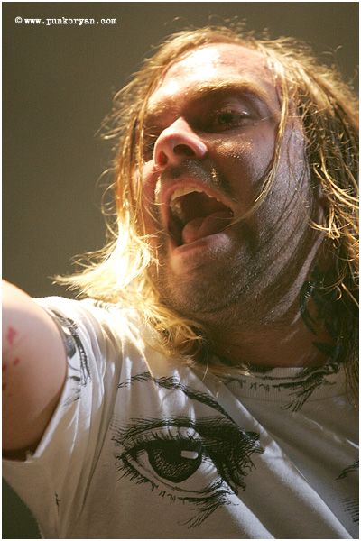 (Digital Image) Edmonton, AB: April 5, 2007:  Bert McCracken, vocalist with The Used performs at Taste of Chaos, April 5, 2007 a