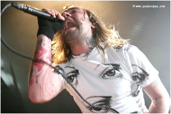 (Digital Image) Edmonton, AB: April 5, 2007:  Bert McCracken, vocalist with The Used performs at Taste of Chaos, April 5, 2007 a